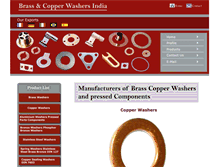 Tablet Screenshot of copper-washers.brass-copper-washers.com