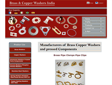 Tablet Screenshot of brass-pipe-clamps-pipe-clips.brass-copper-washers.com